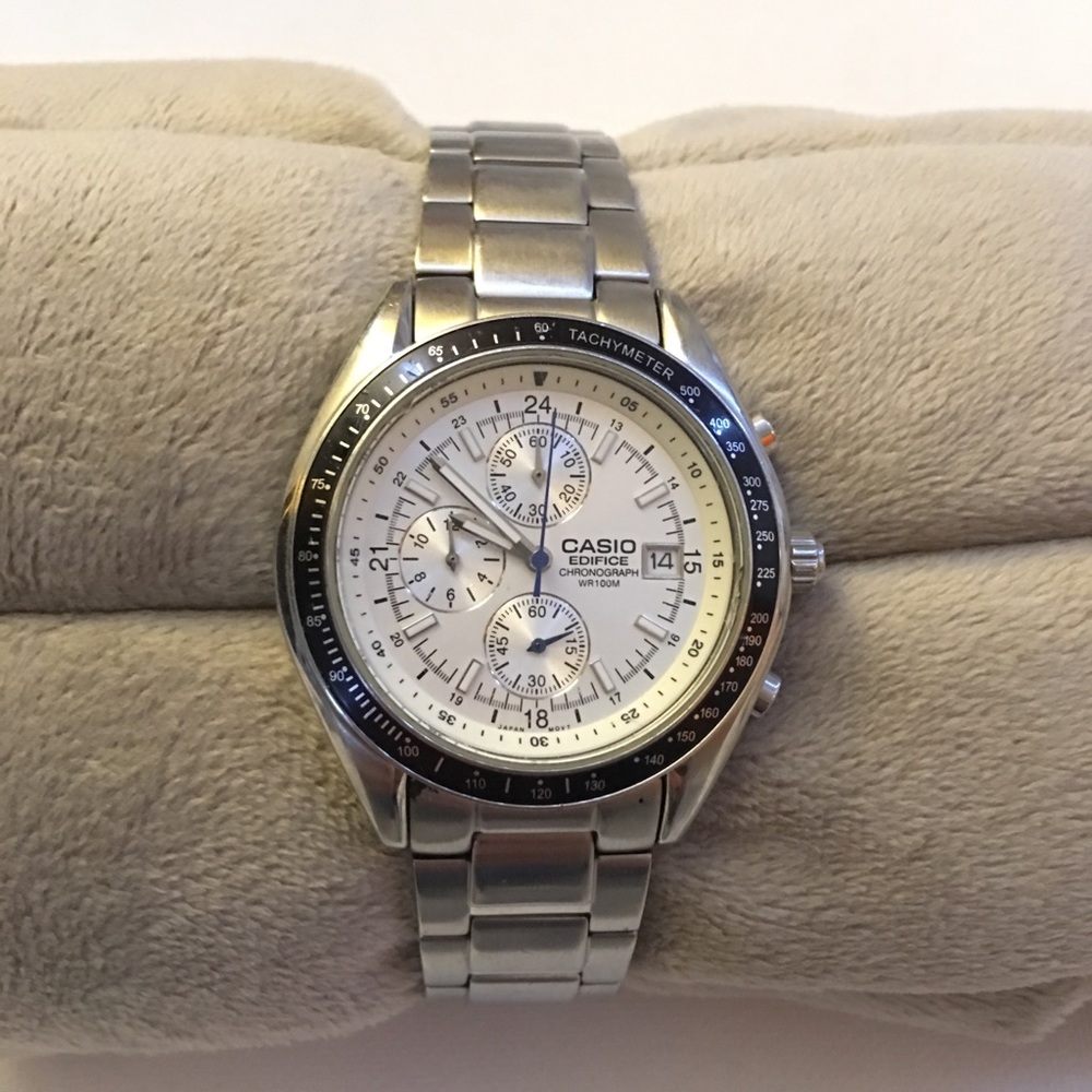 Casio Edifice Chronograph wr100m Mens Watch